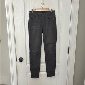 PAIGE Charcoal Skinny Jeans